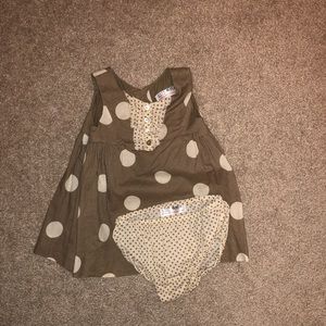 Zara baby 6-9 month polka dot set